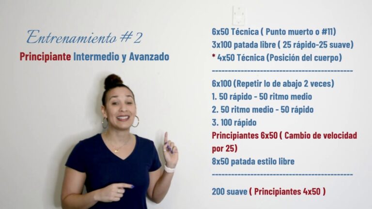 Entrenamiento natacion 2 dias semana