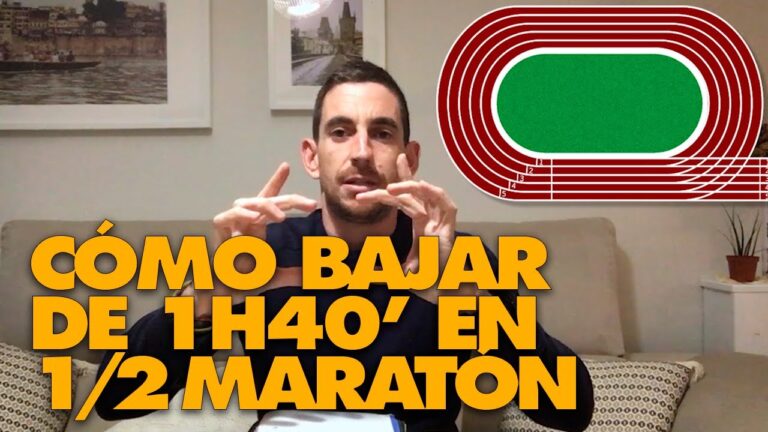 Plan de entrenamiento media maratón sub 1 40
